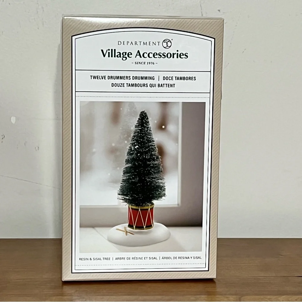 Dept 56 TWELVE DRUMMERS DRUMMING TREE General Village 6013628 BRAND‎ NEW 2024